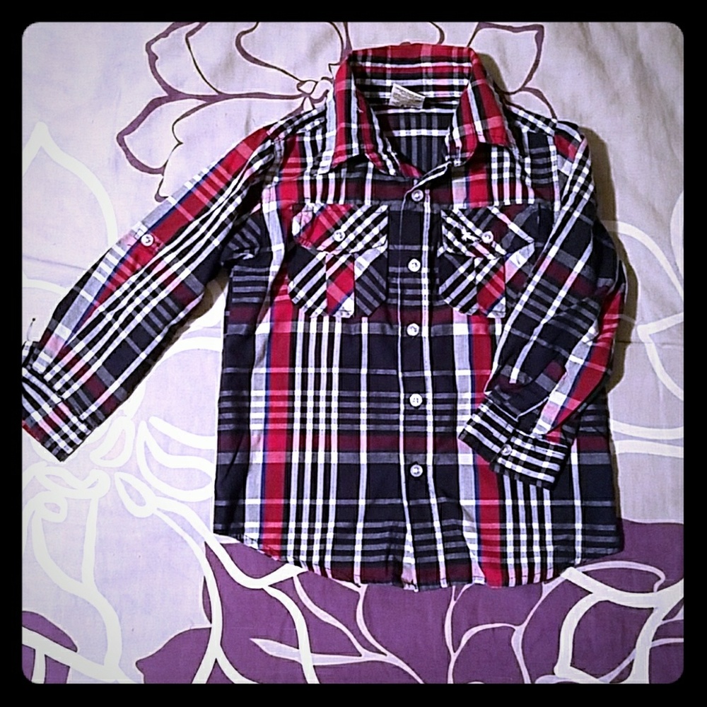 American Hawk plaid button down